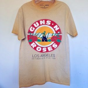 Guns N Roses Los Angeles 1989 Tour Band T Shirt
